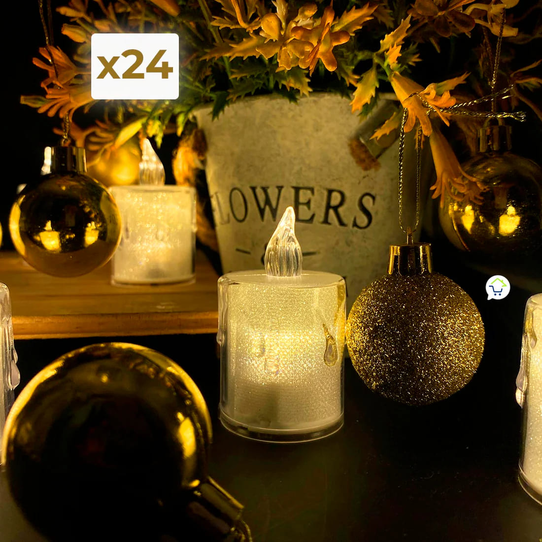 Set de Velas LED para Navidad