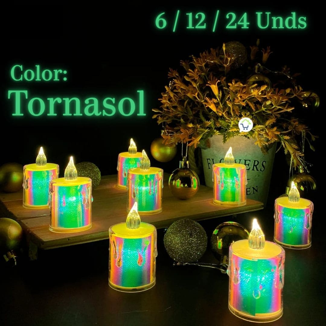 Set de Velas LED para Navidad
